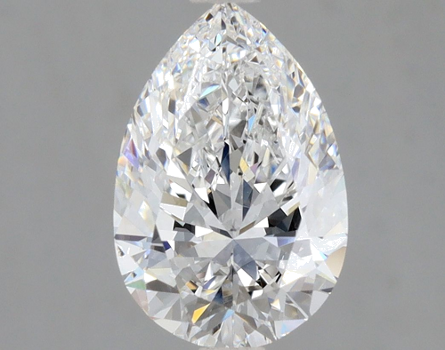 1.7 carat D-SI1 Natūralus Pear Deimantas (1)