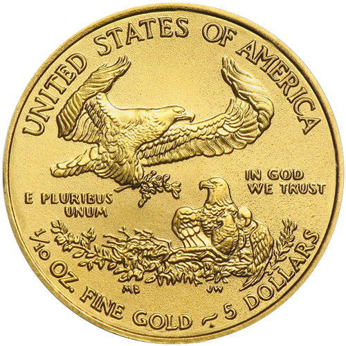 1/10 oz Amerikos Erelis 2021 auksinė moneta (1)