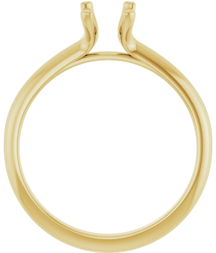 Sužadėtuvių Žiedas „Solitaire“ 585 Geltonojo Aukso Emerald 7mm x 5mm (2)