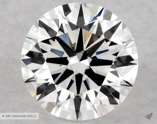 0.51 carat G-VVS2 Excellent cut Natūralus Round Deimantas (1)