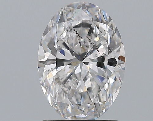 1.7 carat D-SI2 Natūralus Oval Deimantas (1)