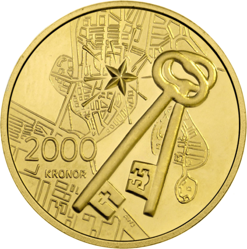 2007 Sweden Royal Palace  2000 kronor gold coin (2)