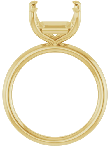 Sužadėtuvių Žiedas „Claw-Prong Solitaire“ 14k yellow gold Emerald 12mm x 10mm (2)