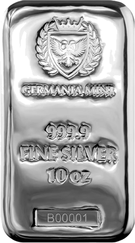10 oz Sudraba stieņi Germania Mint (2)