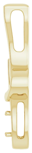 Pakabukas „Solitaire Freeform“ 14k yellow gold Round 4.4mm (3)
