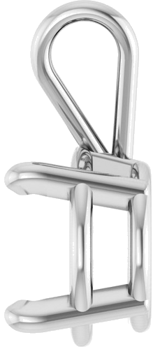 Pakabukas „Round 4-Prong Basket“ 10k white gold Round 8.5mm (3)