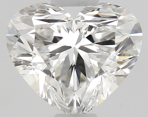 0.53 carat E-VVS2 Natūralus Heart Deimantas (1)