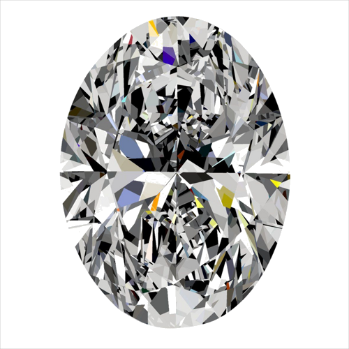 0.4 carat I-VS2 Natūralus Oval Deimantas (1)