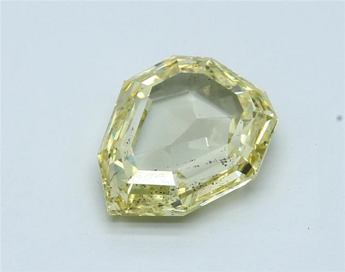3.52 carat Fancy Intense Yellow-SI2 Natūralus Pear Deimantas (1)