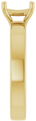 Sužadėtuvių Žiedas „Solitaire“ 10k yellow gold Square 5.5mm (4)