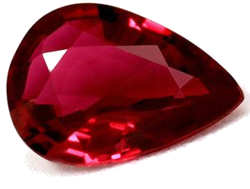 0.58 carat RED Pear Rubinas (1)