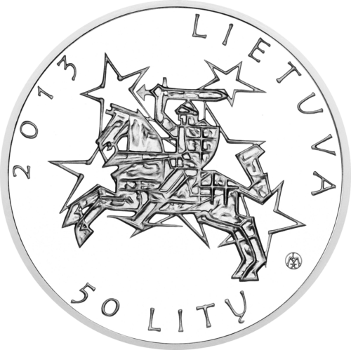 2013 Pirmininkavimas ES Tarybai Lietuva 50 litų sidabrinė moneta PF 70 ULTRA CAMEO (4)