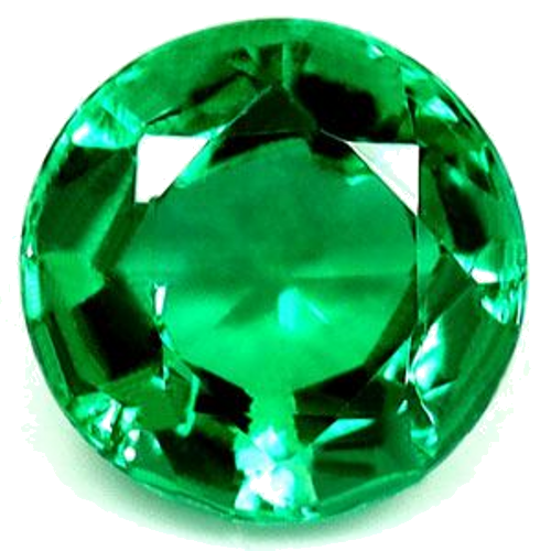 0.5 carat GREEN Round Smaragdas (1)