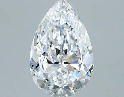0.7 carat D-VS2 Natūralus Pear Deimantas (1)