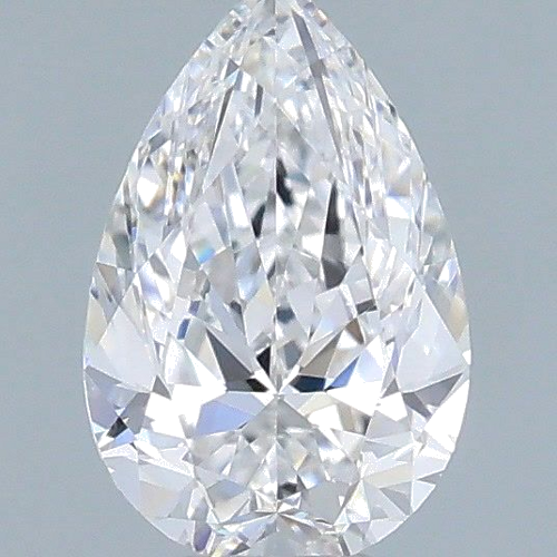 0.4 carat D-VS2 Natūralus Pear Deimantas (1)