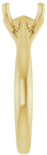 Sužadėtuvių Žiedas „Solitaire“ 18k yellow gold Cushion 7mm (4)