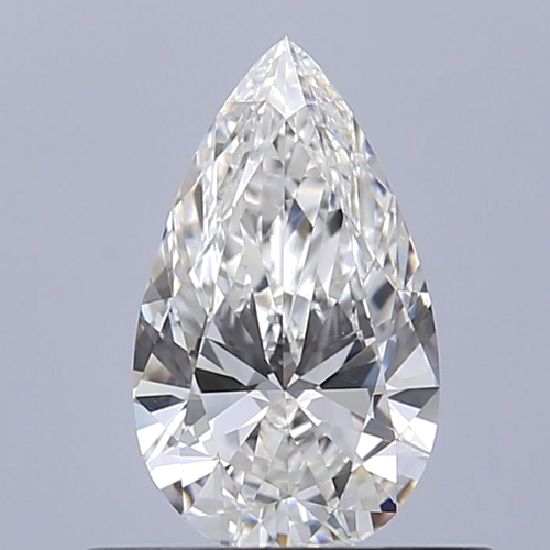 0.5 carat G-VS2 Natūralus Pear Deimantas (1)