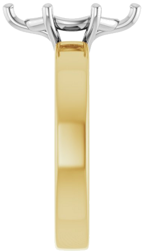 Sužadėtuvių Žiedas „Solitaire“ 14k yellow/white gold Marquise 12mm x 6mm (4)