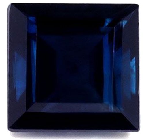 0.75 carat BLUE Square Safyras (1)