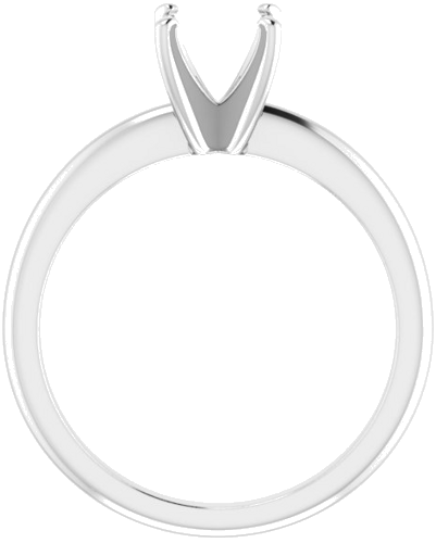 Sužadėtuvių Žiedas „Solitaire“ 585 Baltojo Aukso Cushion 6mm (2)