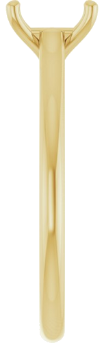 Sužadėtuvių Žiedas „Accented“ 14k yellow gold Emerald 6mm x 4mm (4)