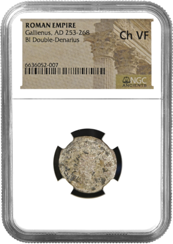 II Denarius Emperor Gallienus (253-268 m.) Roman Empire Silver Coin (1)