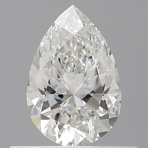 0.5 carat F-VVS2 Natūralus Pear Deimantas (1)