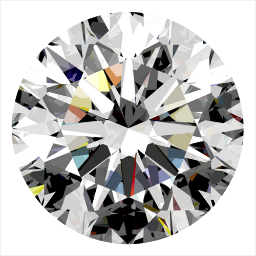 0.32 carat J-SI1 Excellent cut Natūralus Round Deimantas (1)