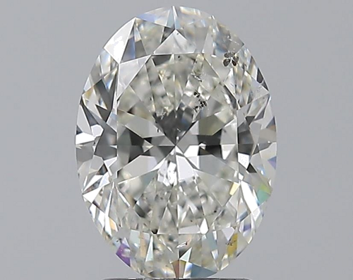 2.01 carat H-SI2 Natūralus Oval Deimantas (1)