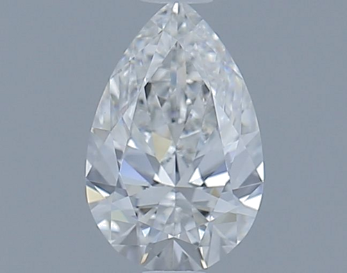 0.65 carat F-VVS1 Natūralus Pear Deimantas (1)