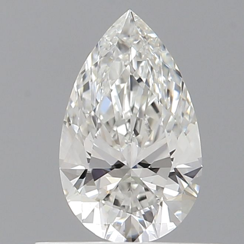 0.53 carat F-VVS2 Natūralus Pear Deimantas (1)