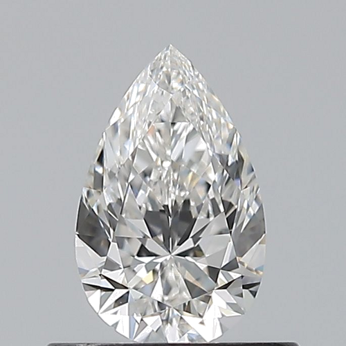 0.51 carat F-VVS2 Natūralus Pear Deimantas (1)