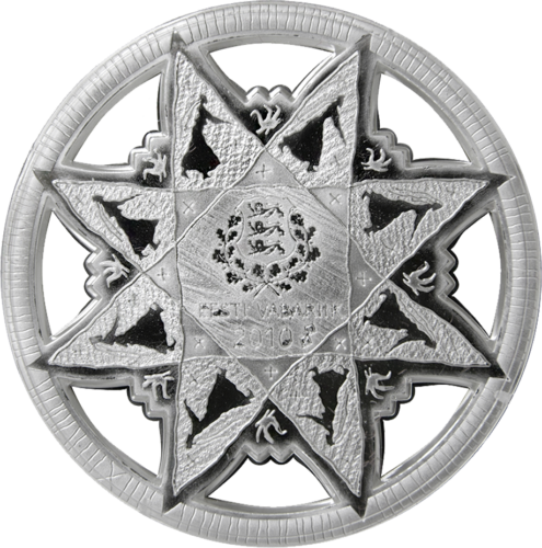 2010 Естония - комплект златни и сребърни монети Последният Кронос (3)