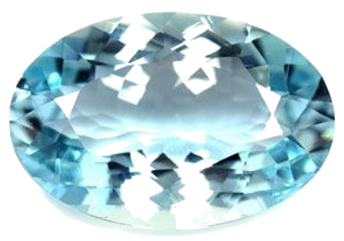 6.88 carat BLUE Oval Aquamarine (1)