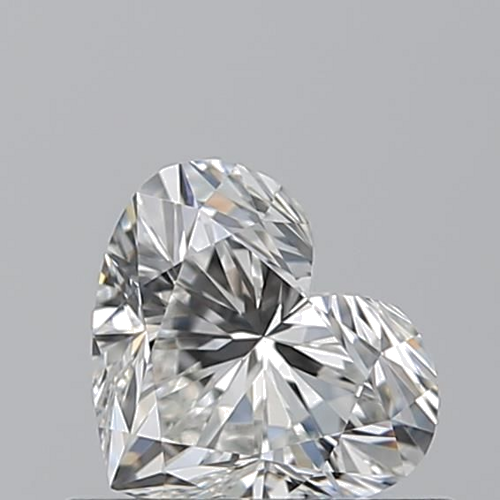 0.52 carat G-VVS2 Natūralus Heart Deimantas (1)