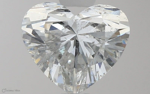 1.01 carat F-SI2 Natūralus Heart Deimantas (1)