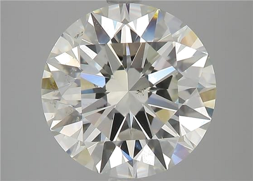 3.7 carat J-SI1 Excellent cut Natūralus Round Deimantas (1)