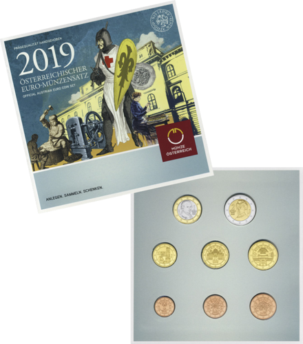 2019 Austria BU Euro coin set (2)
