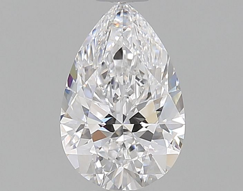 0.53 carat D-VVS2 Natūralus Pear Deimantas (1)