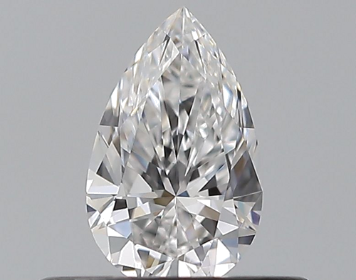 0.32 carat D-VVS2 Natūralus Pear Deimantas (1)