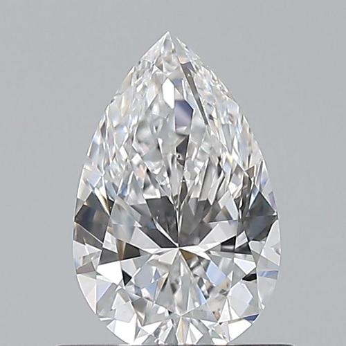 0.7 carat D-VS1 Natūralus Pear Deimantas (1)