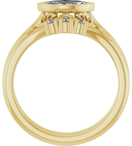 14K Yellow 8x4 mm Marquise Solitaire Engagement Ring Mounting (7)