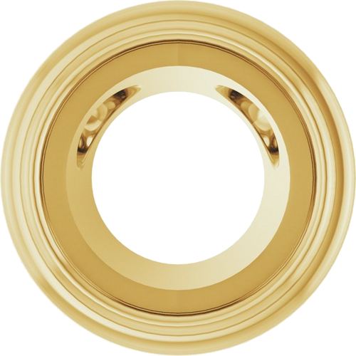 Pakabukas „Bezel-Set Solitaire“ 14k yellow gold Round 5.5mm (1)