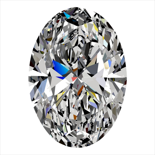 0.3 carat E-SI2 Natūralus Oval Deimantas (1)