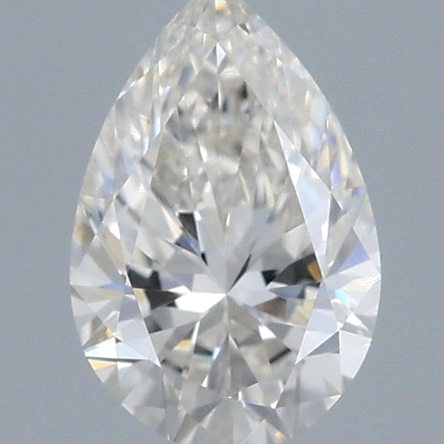 0.5 carat H-VVS1 Natūralus Pear Deimantas (1)