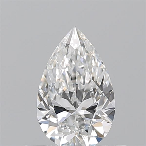 0.51 carat F-VVS2 Natūralus Pear Deimantas (1)