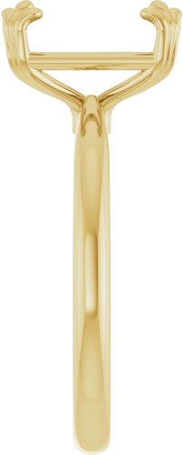 Sužadėtuvių Žiedas „Solitaire“ 14k yellow gold Emerald 10mm x 8mm (4)