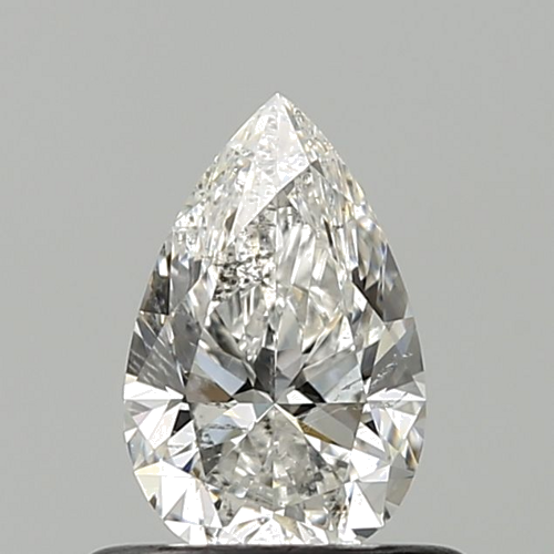 0.51 carat F-SI2 Natūralus Pear Deimantas (1)
