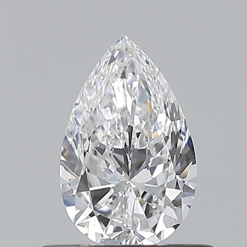 0.5 carat D-VVS2 Natūralus Pear Deimantas (1)
