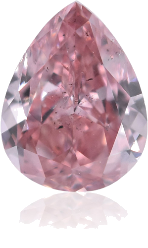 0.36 carat Fancy Intense  Pink-SI1 Natūralus Pear Deimantas (1)